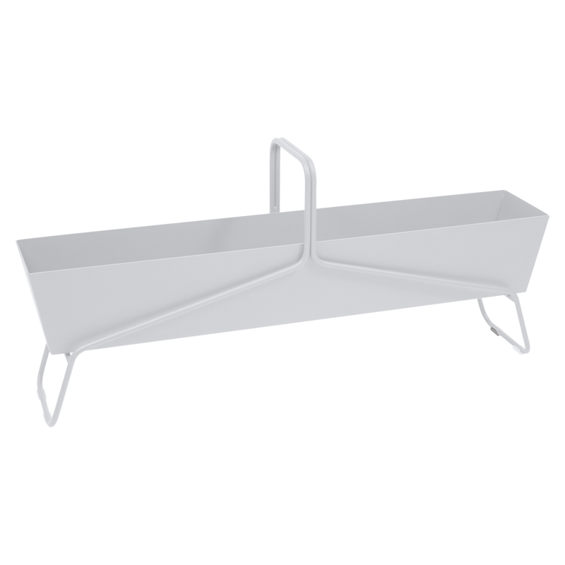 Load image into Gallery viewer, Fermob Basket Long Planter in Cotton White – long garden planter in powder-coated steel
