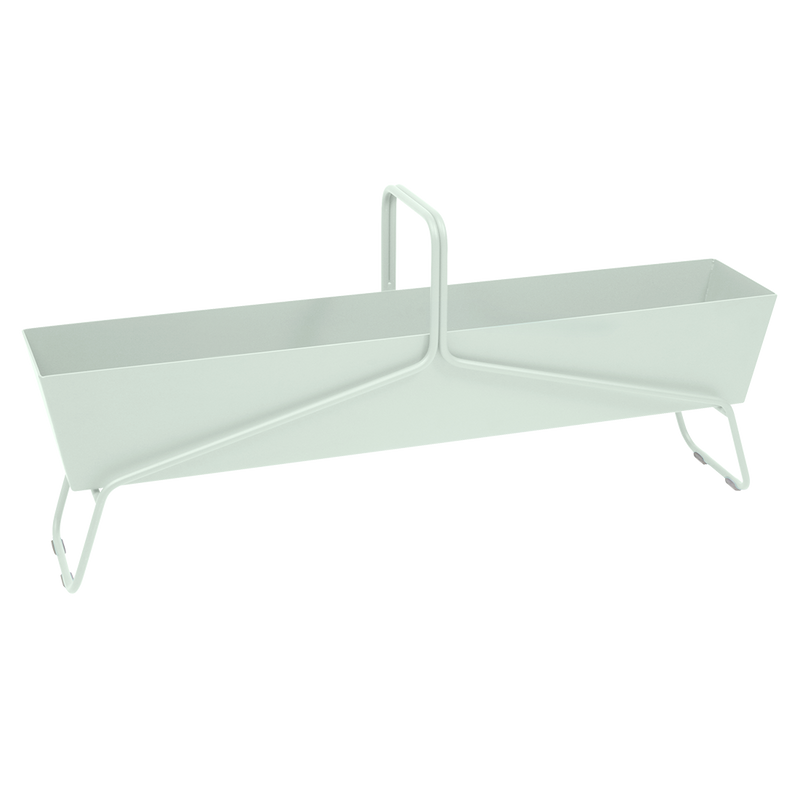 Load image into Gallery viewer, Fermob Basket Long Planter in Ice Mint – long garden planter in powder-coated steel
