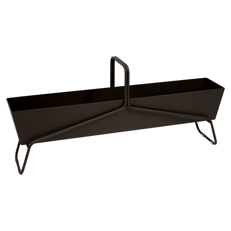 Load image into Gallery viewer, Fermob Basket Long Planter in Tonka – long garden planter in powder-coated steel

