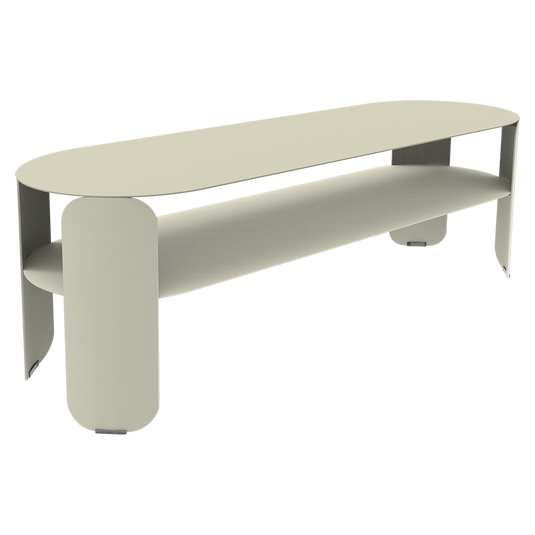 Fermob Bebop Low Console Table 120 x 40 cm in Clay Grey