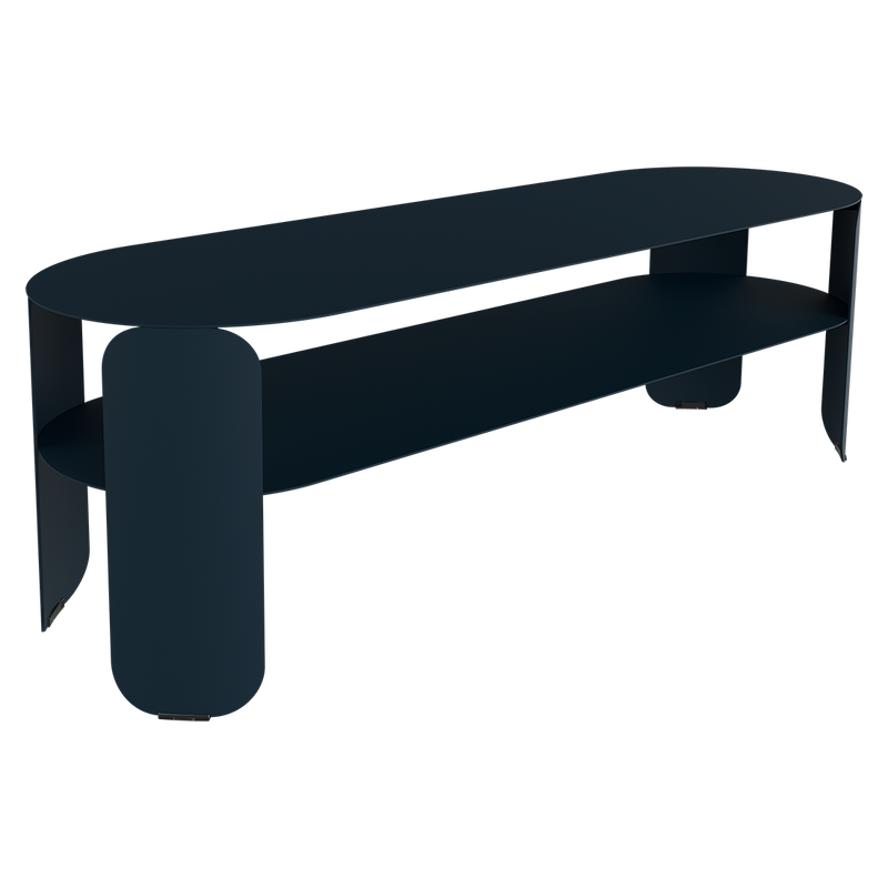 Load image into Gallery viewer, Fermob Bebop Low Console Table 120 x 40 cm in Deep Blue
