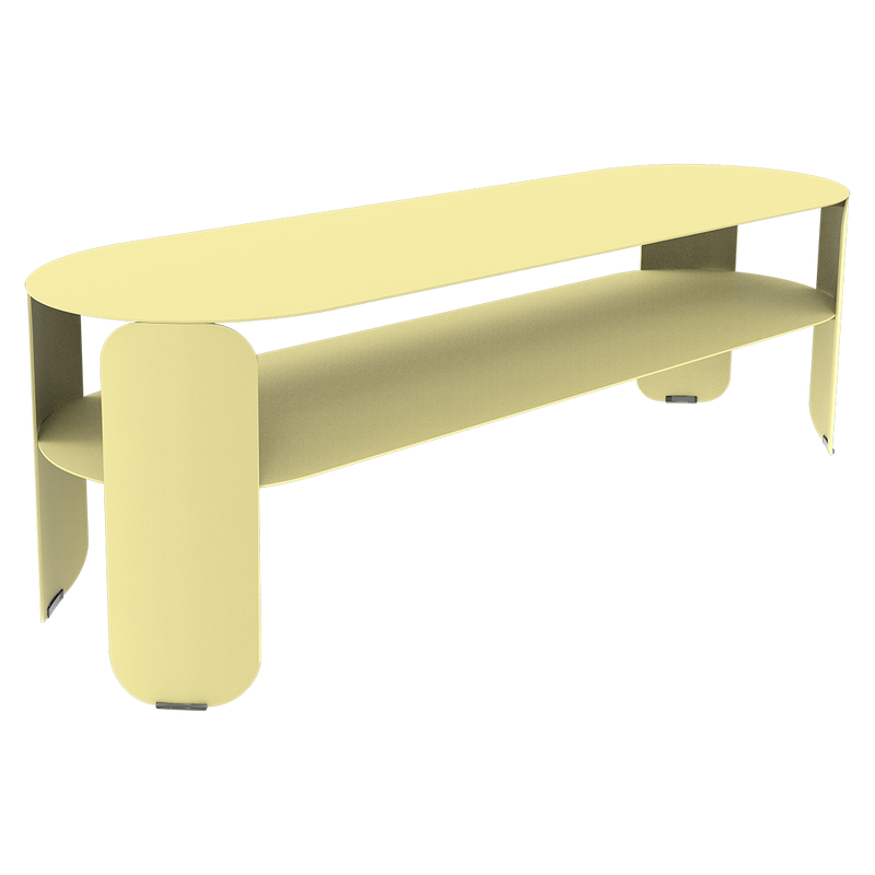 Load image into Gallery viewer, Fermob Bebop Low Console Table 120 x 40 cm in Frosted Lemon
