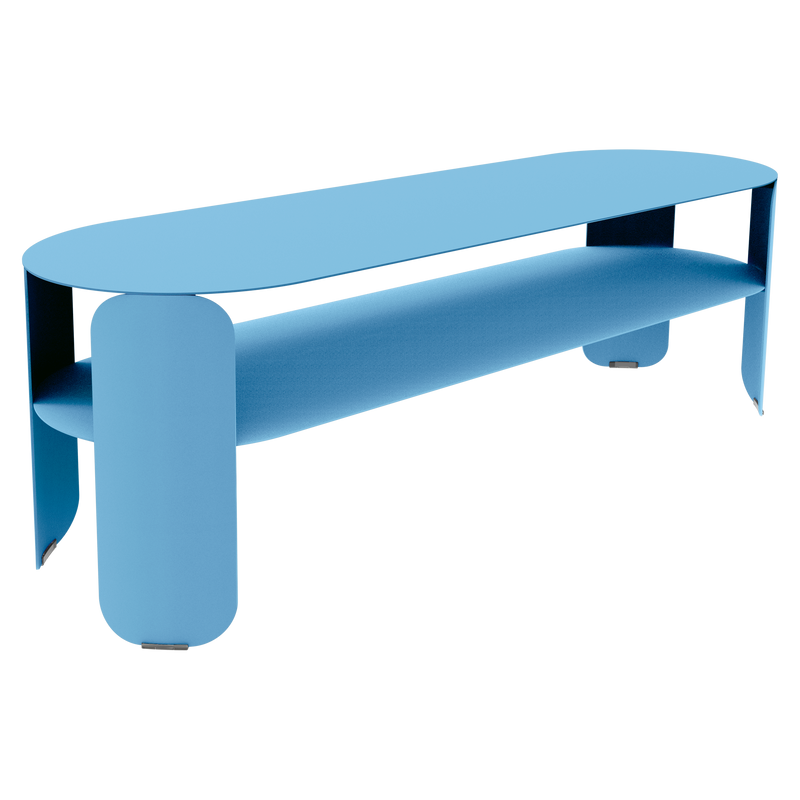 Load image into Gallery viewer, Fermob Bebop Low Console Table 120 x 40 cm in Maya Blue
