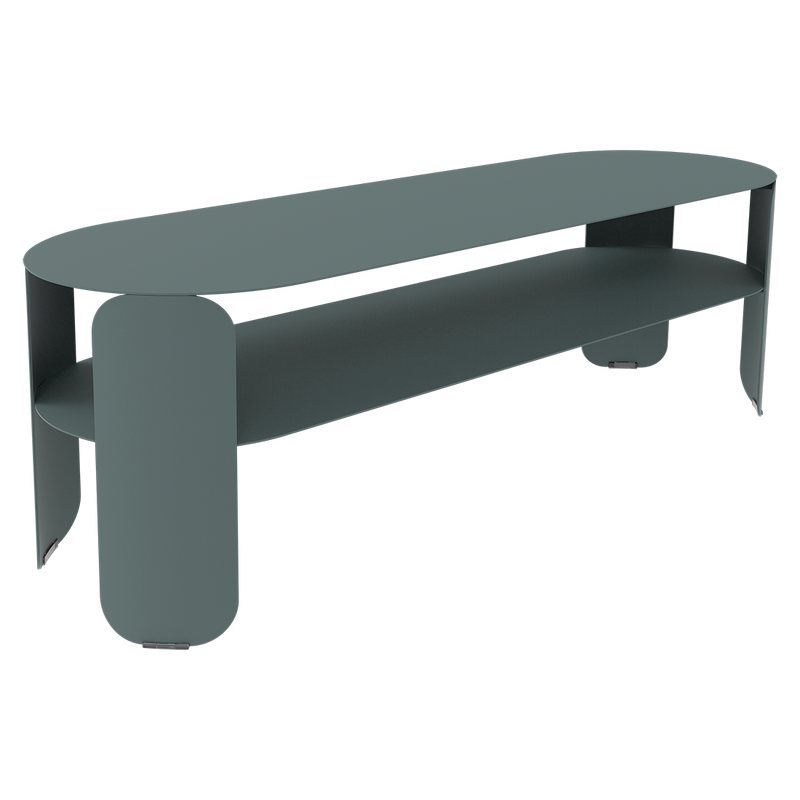 Load image into Gallery viewer, Fermob Bebop Low Console Table 120 x 40 cm in Storm Grey
