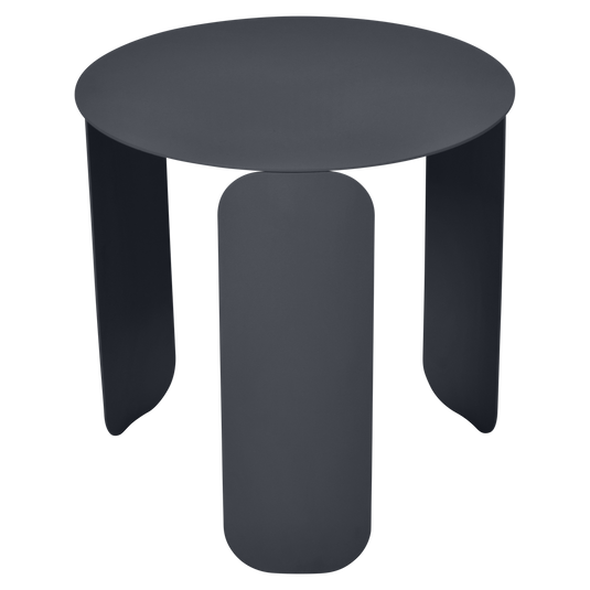 Fermob Bebop Low Table Ø45 cm in Anthracite – round low table in powder-coated steel