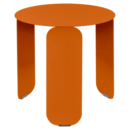 Fermob Bebop Low Table Ø45 cm in Candied Orange – round low table in powder-coated steel