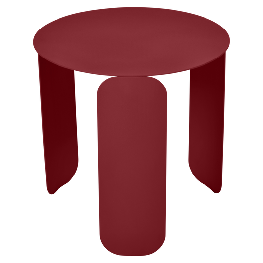 Fermob Bebop Low Table Ø45 cm in Chilli – round low table in powder-coated steel