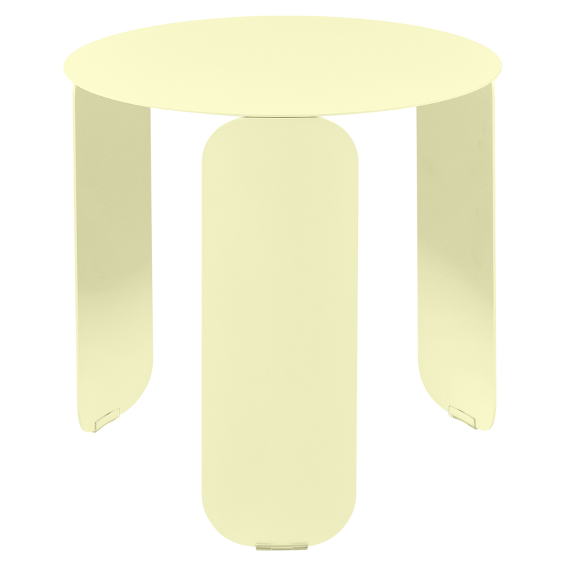Load image into Gallery viewer, Fermob Bebop Low Table Ø45 cm in Frosted Lemon – round low table in powder-coated steel

