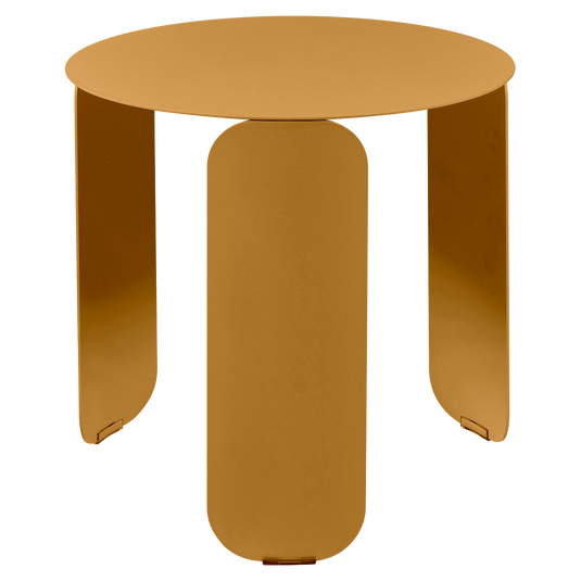 Fermob Bebop Low Table Ø45 cm in Gingerbread – round low table in powder-coated steel