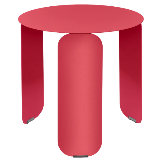 Fermob Bebop Low Table Ø45 cm in Rosalie – round low table in powder-coated steel