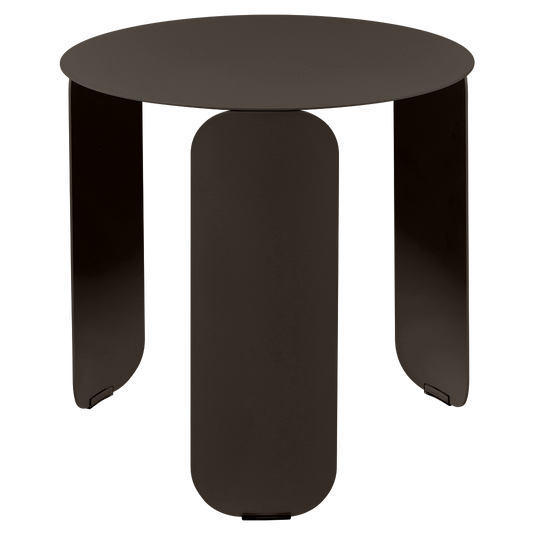 Fermob Bebop Low Table Ø45 cm in Tonka – round low table in powder-coated steel