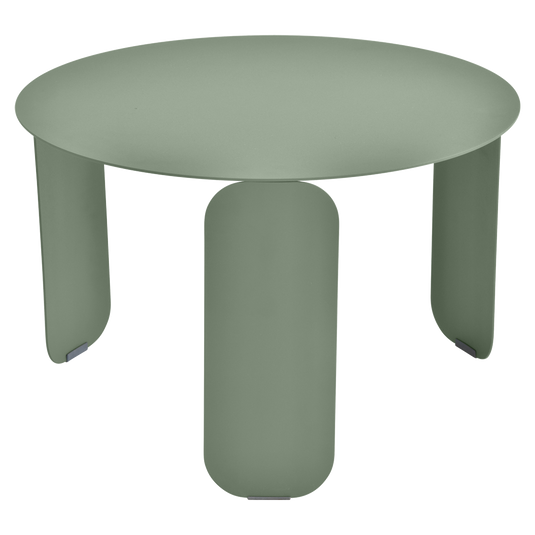Fermob Bebop Low Table Ø60 cm in Cactus – round coffee table in powder-coated steel