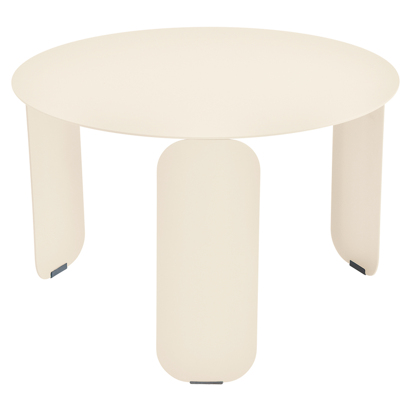 Load image into Gallery viewer, Fermob Bebop Low Table Ø60 cm in Latte Beige – round coffee table in powder-coated steel
