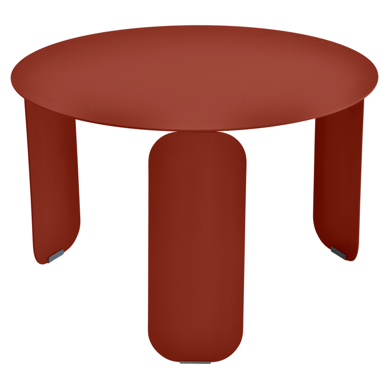 Load image into Gallery viewer, Fermob Bebop Low Table Ø60 cm in Red Ochre – round coffee table in powder-coated steel
