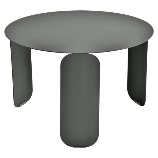 Fermob Bebop Low Table Ø60 cm in Rosemary – round coffee table in powder-coated steel
