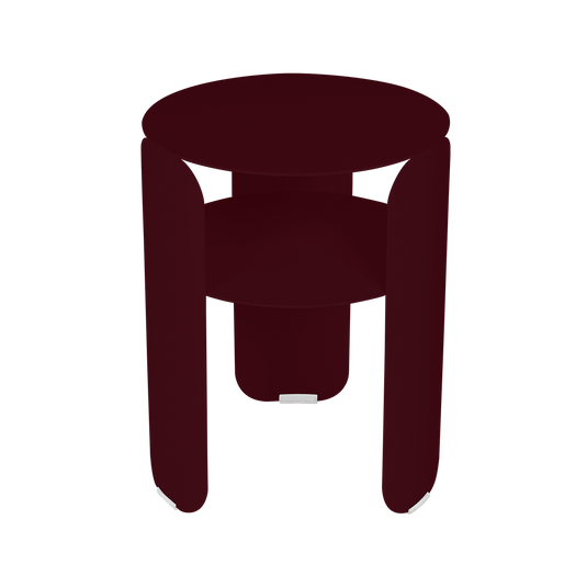 Fermob Bebop Side Table Ø35cm in Black Cherry