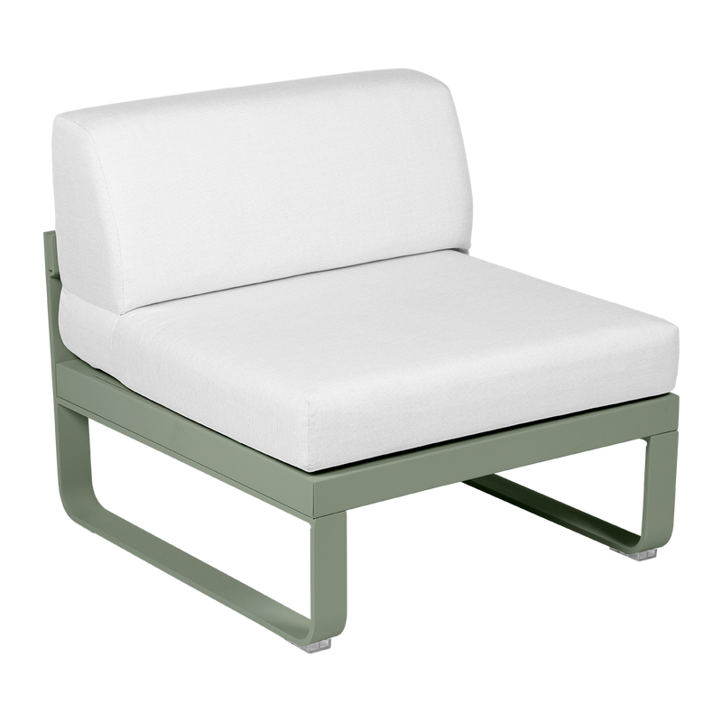 Load image into Gallery viewer, Fermob Bellevie 1-Seater Central Module – Cactus frame with Off-White fabric cushions
