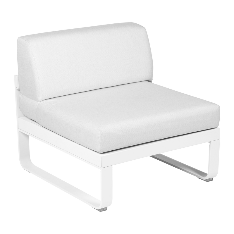 Load image into Gallery viewer, Fermob Bellevie 1-Seater Central Module – Cotton White frame with Off-White fabric cushions
