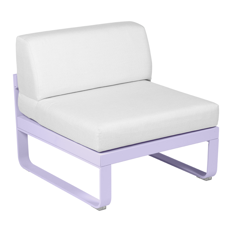 Load image into Gallery viewer, Fermob Bellevie 1-Seater Central Module – Marshmallow frame with Off-White fabric cushions

