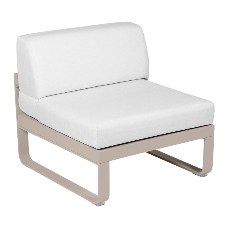 Load image into Gallery viewer, Fermob Bellevie 1-Seater Central Module – Nutmeg frame with Off-White fabric cushions
