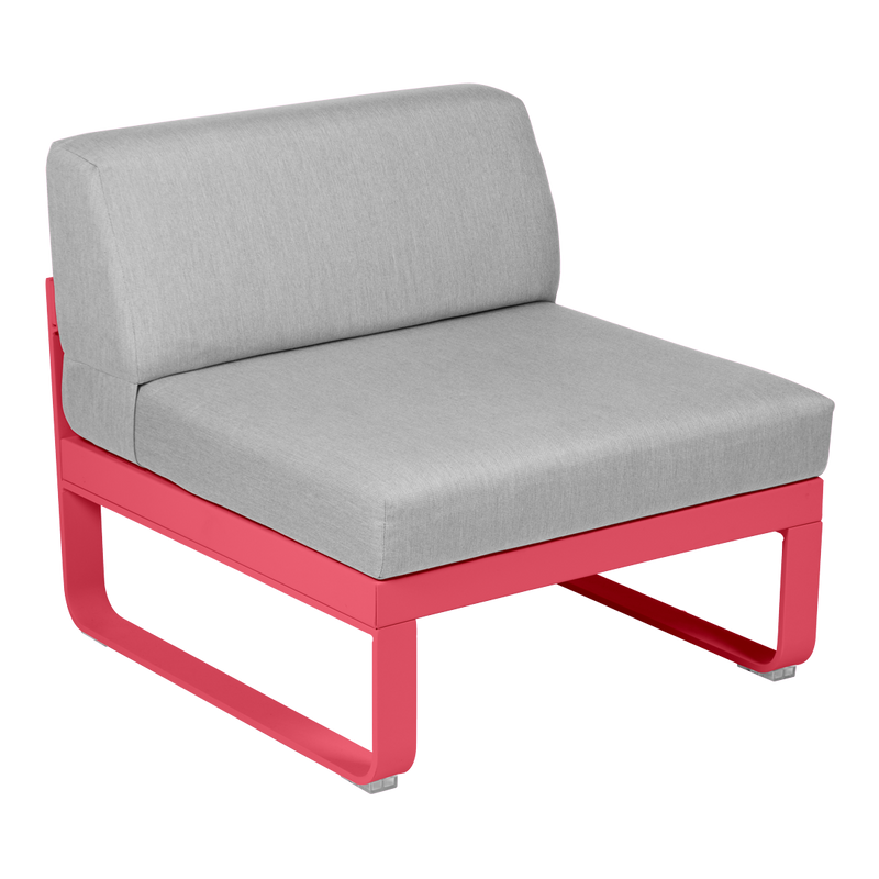 Load image into Gallery viewer, Fermob Bellevie 1-Seater Central Module – Rosalie frame with Flannel Grey fabric cushions
