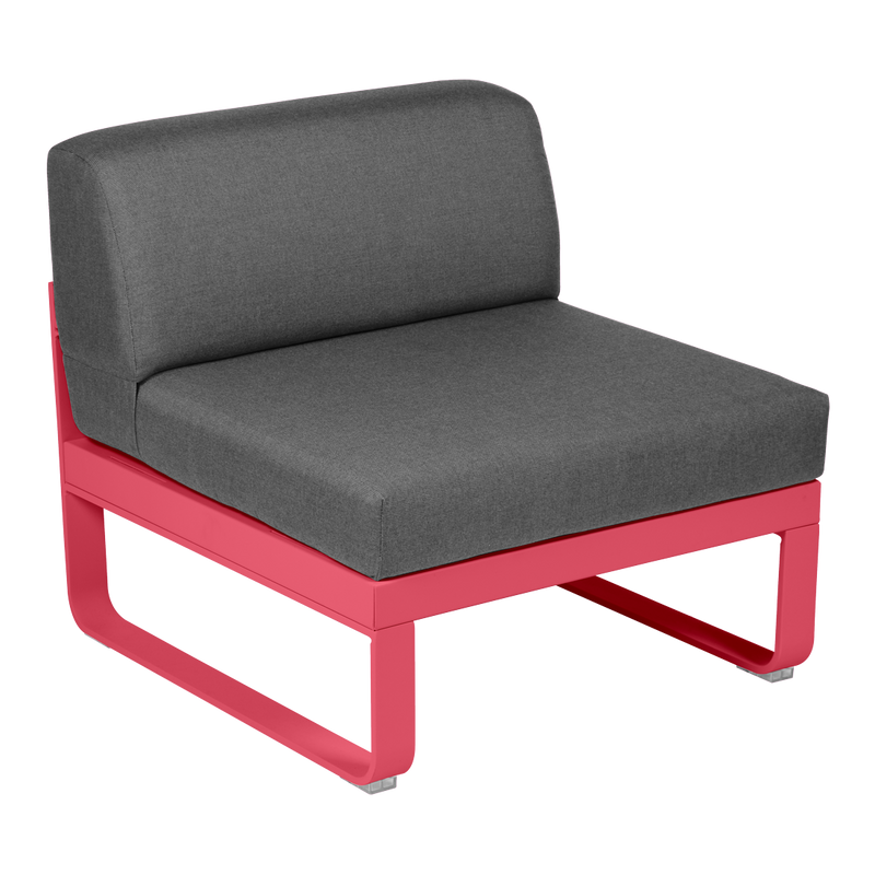 Load image into Gallery viewer, Fermob Bellevie 1-Seater Central Module – Rosalie frame with Graphite Grey fabric cushions
