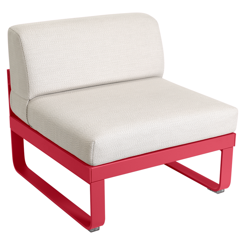 Load image into Gallery viewer, Fermob Bellevie 1-Seater Central Module – Rosalie frame with Pearl fabric cushions
