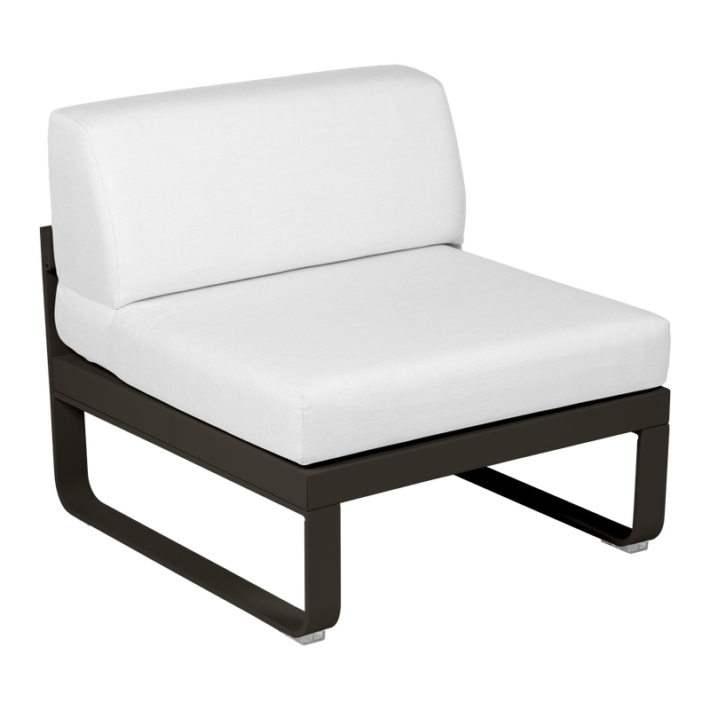 Load image into Gallery viewer, Fermob Bellevie 1-Seater Central Module – Tonka frame with Off-White fabric cushions
