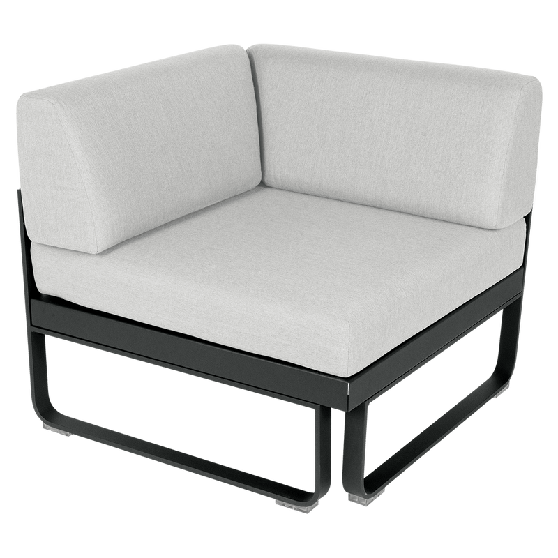 Load image into Gallery viewer, Fermob Bellevie 1-Seater Corner Module – Anthracite frame with Off-White fabric cushions
