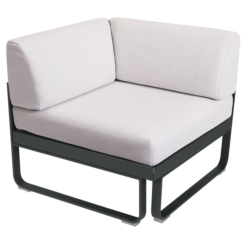 Load image into Gallery viewer, Fermob Bellevie 1-Seater Corner Module – Anthracite frame with Pearl fabric cushions
