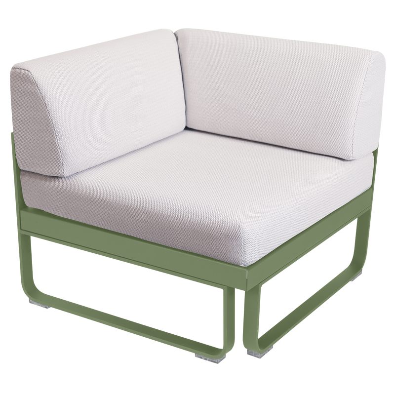 Load image into Gallery viewer, Fermob Bellevie 1-Seater Corner Module – Cactus frame with Pearl fabric cushions
