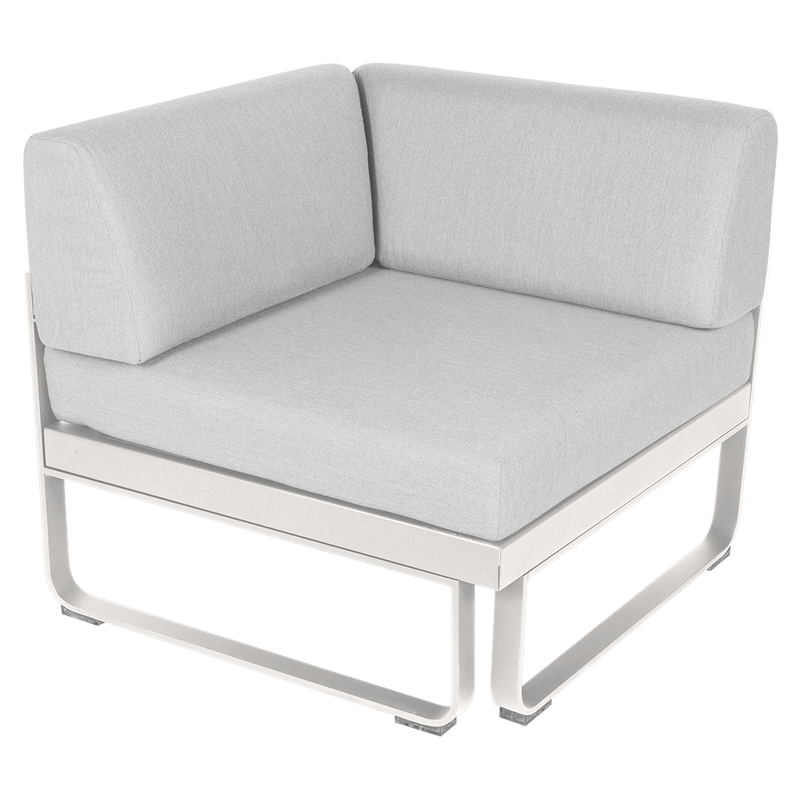 Load image into Gallery viewer, Fermob Bellevie 1-Seater Corner Module – Cotton White frame with Off-White fabric cushions
