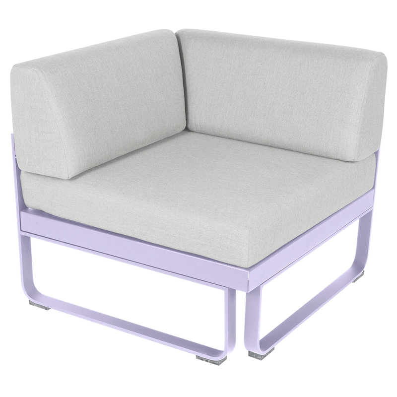 Load image into Gallery viewer, Fermob Bellevie 1-Seater Corner Module – Marshmallow frame with Off-White fabric cushions
