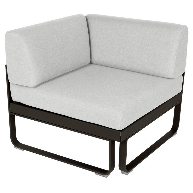 Load image into Gallery viewer, Fermob Bellevie 1-Seater Corner Module – Tonka frame with Off-White fabric cushions
