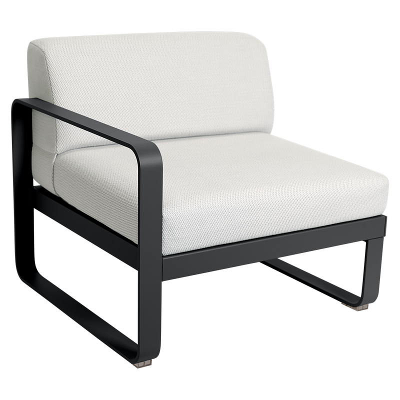 Load image into Gallery viewer, Fermob Bellevie 1-Seater Left Module – Anthracite frame with Pearl fabric cushions
