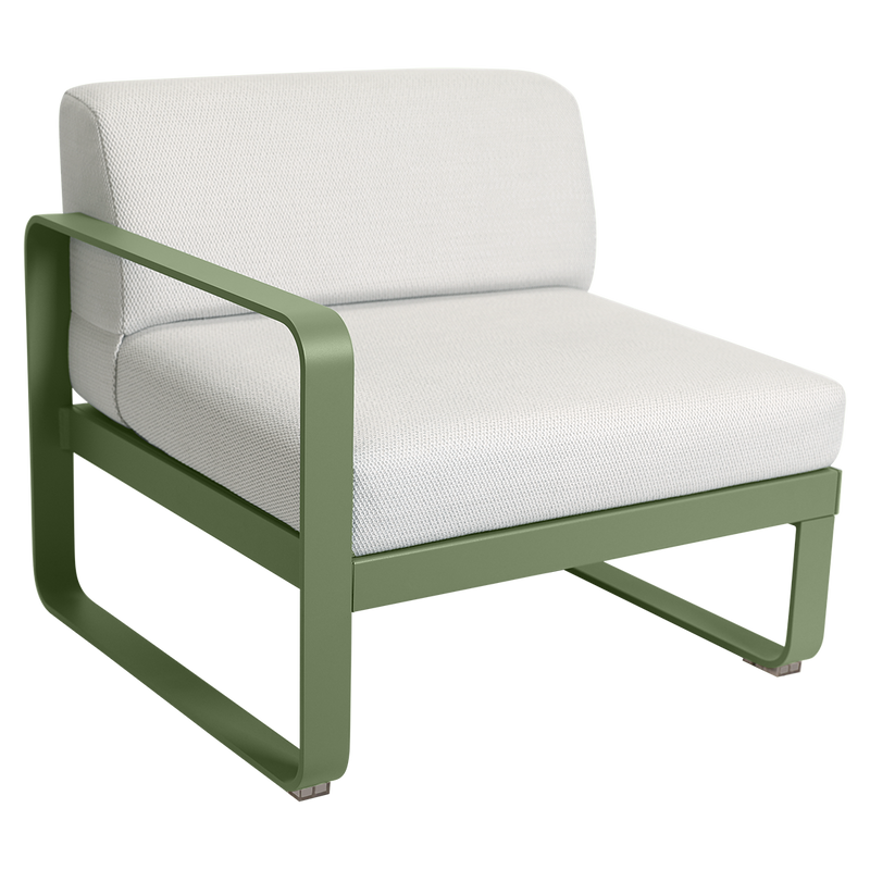 Load image into Gallery viewer, Fermob Bellevie 1-Seater Left Module – Cactus frame with Pearl fabric cushions
