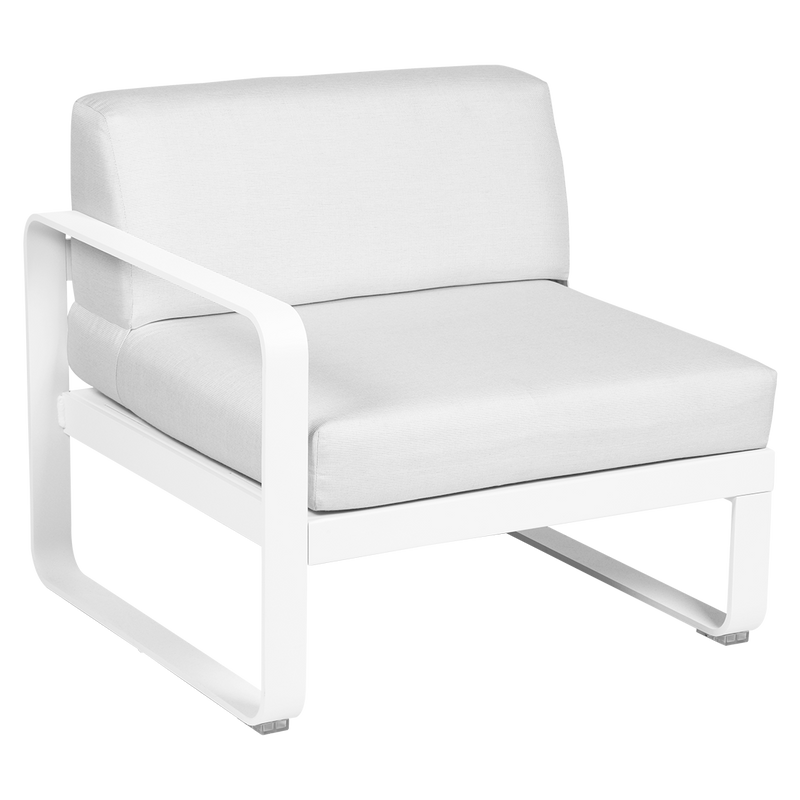 Load image into Gallery viewer, Fermob Bellevie 1-Seater Left Module – Cotton White frame with Off-White fabric cushions
