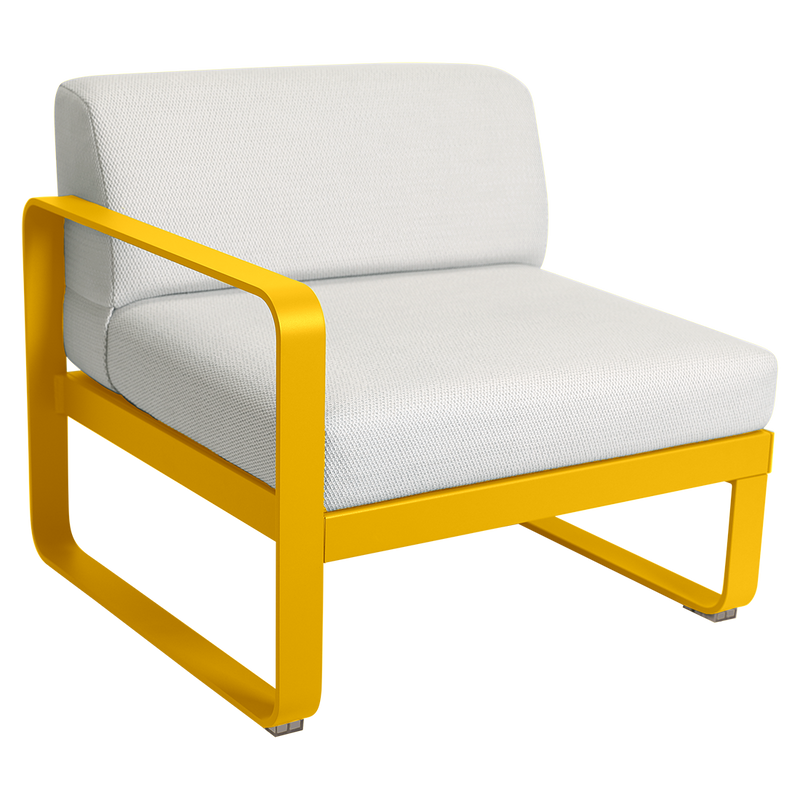 Load image into Gallery viewer, Fermob Bellevie 1-Seater Left Module – Honey frame with Pearl fabric cushions
