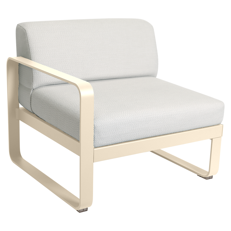 Load image into Gallery viewer, Fermob Bellevie 1-Seater Left Module – Latte Beige frame with Pearl fabric cushions

