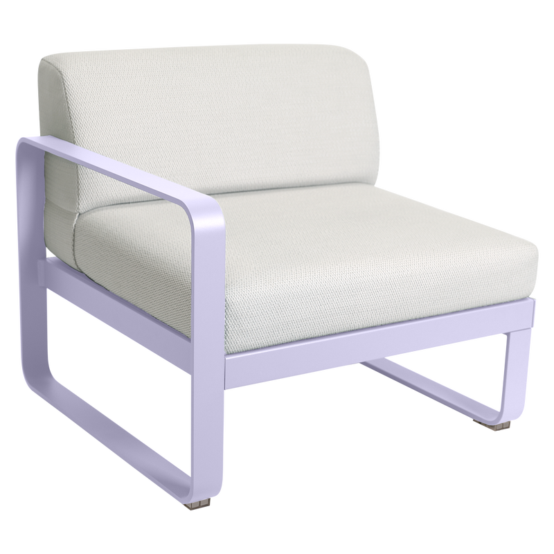 Load image into Gallery viewer, Fermob Bellevie 1-Seater Left Module – Marshmallow frame with Pearl fabric cushions
