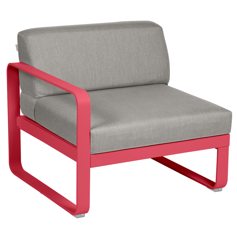 Load image into Gallery viewer, Fermob Bellevie 1-Seater Left Module – Rosalie frame with Grey Taupe fabric cushions
