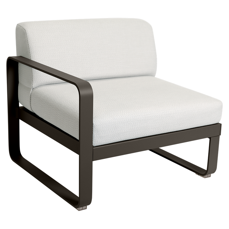 Load image into Gallery viewer, Fermob Bellevie 1-Seater Left Module – Tonka frame with Pearl fabric cushions
