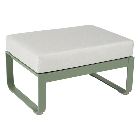 Fermob Bellevie 1-seater ottoman– Cactus frame with Off-White fabric cushions