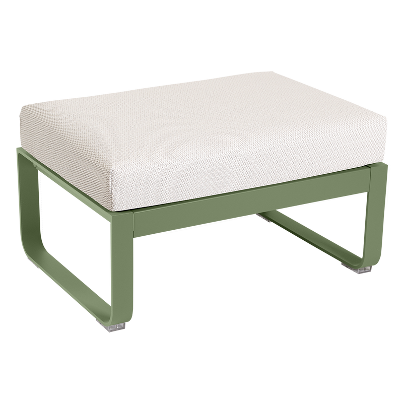 Load image into Gallery viewer, Fermob Bellevie 1-seater ottoman– Cactus frame with Pearl fabric cushions
