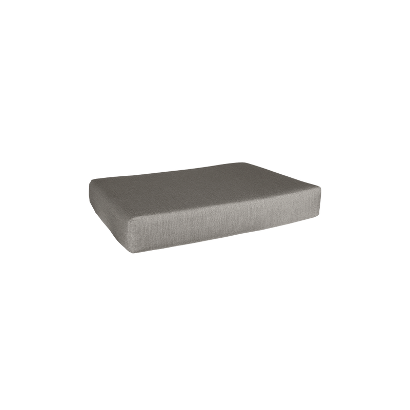 Load image into Gallery viewer, Fermob Bellevie 1-Seater Ottoman Cushion in Grey Taupe fabric
