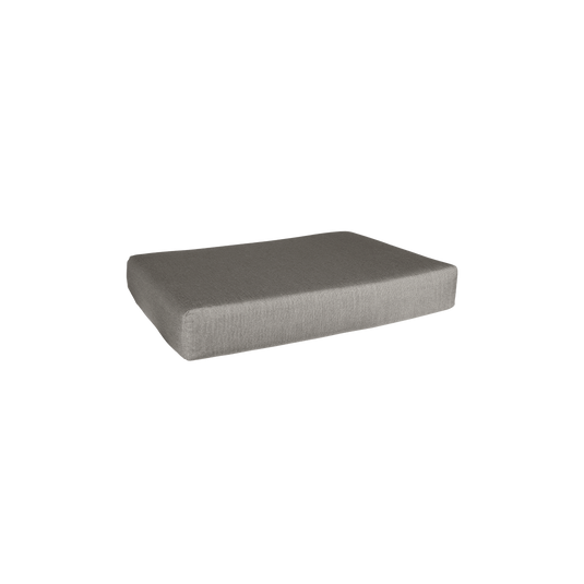 Fermob Bellevie 1-Seater Ottoman Cushion in Grey Taupe fabric