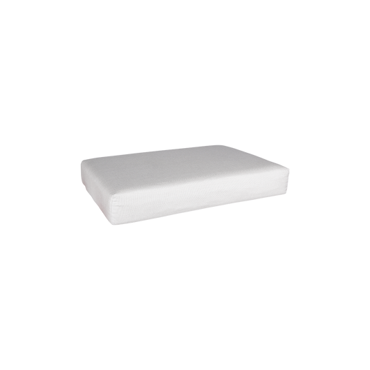 Fermob Bellevie 1-Seater Ottoman Cushion in Off-White fabric