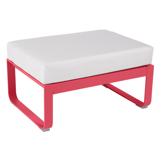 Fermob Bellevie 1-seater ottoman– Rosalie frame with Off-White fabric cushions