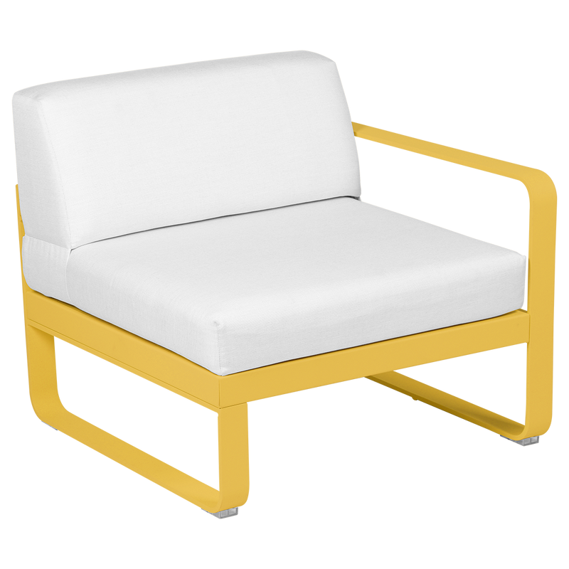 Load image into Gallery viewer, Fermob Bellevie 1-Seater Right Module – Honey frame with Off-White fabric cushions

