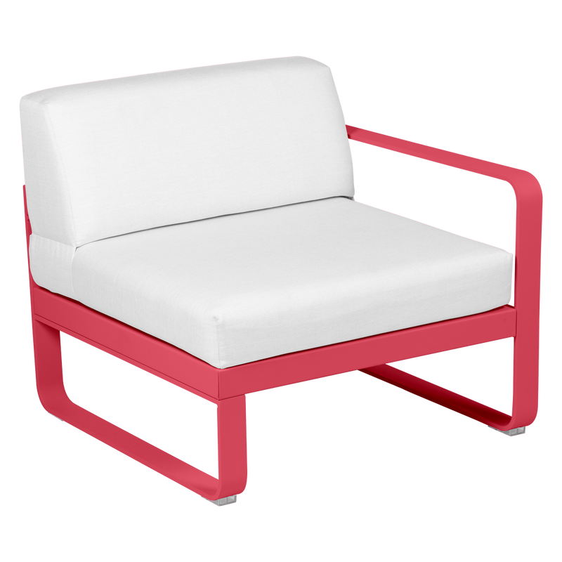 Load image into Gallery viewer, Fermob Bellevie 1-Seater Right Module – Rosalie frame with Off-White fabric cushions
